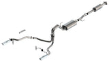 Borla F-150 2021 5.0L 4dr CC SB EC STB Lariat/KR/Platinum/LTD 3/2.25 SRE Cat-Back Touring CHR Tips - 140865