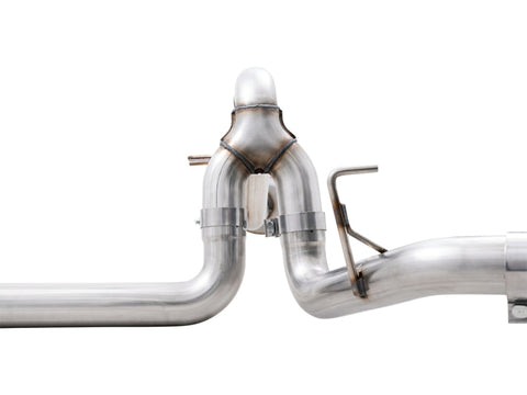 AWE 0FG 21+ Ford F150 Dual Split Rear Cat-Back Exhaust- 5in Diamond Black Tips - 3015-33119