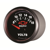 Autometer GM Bowtie Black 2-1/16 Voltmeter 8-18V - 3692-00406