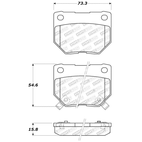 StopTech Performance 06-07 WRX Rear Brake Pads - 309.04610