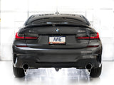 AWE 19-23 BMW 330i / 21-23 BMW 430i Base G2X Touring Axle Back Exhaust - Chrome Silver - 3015-32429