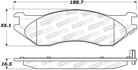 StopTech Street Brake Pads - 308.07020