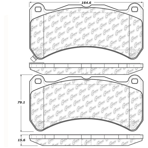 StopTech Street Touring 08-09 Lexus IS F Front Brake Pads - 308.13650