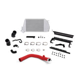 Mishimoto 2015 Subaru WRX Top-Mount Intercooler Kit - Powder Coated Silver & Wrinkle Red Pipes - MMTMIC-WRX-15RSL