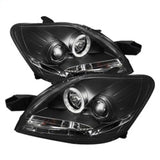 Spyder Toyota Yaris 07-11 4Dr Projector Headlights LED Halo DRL Blk PRO-YD-TYA074D-DRL-BK - 5038944