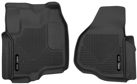 Husky Liners 12-13 F-250/F-350/F-450 Super Duty X-Act Contour Black Front Floor Liners - 53321