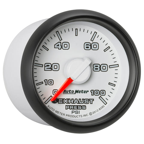 Autometer Factory Match Exhaust Pressure Gauge 2-1/16in 0-100 PSI FSE Dodge - 8595