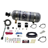 Nitrous Express GM LS 90mm Nitrous Plate Kit (50-400HP) w/12lb Composite Bottle - 20934-12