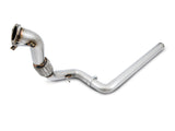 AWE Tuning Audi B9 A4 Track Edition Exhaust Dual Outlet - Diamond Black Tips (Includes DP) - 3020-33026