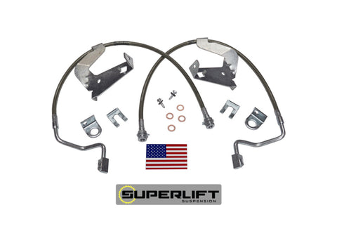 Superlift 08-10 Ford F-250/F-350 w/ 2-4in Lift Kit (Pair) Bullet Proof Brake Hoses - 91540