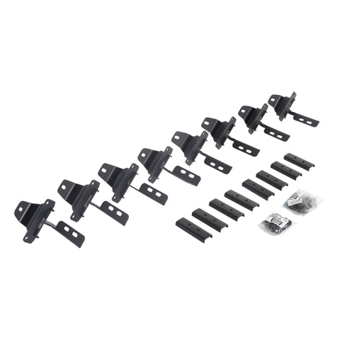 Go Rhino 20-22 Jeep Glatiador JT 4DR Mounting Brackets (V-Series V3/RB10 Slim/RB20 Slim) - Tex. Blk - 6945166