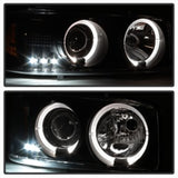 Spyder GMC Sierra 1500/2500/3500 99-06 Projector Headlights LED Halo LED Black PRO-YD-CDE00-HL-BK - 5009357