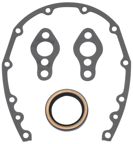 Edelbrock SBC Timing Cover Gasket And Oil Seal Kit - 6997