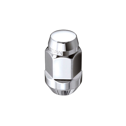 McGard Hex Lug Nut (Cone Seat Bulge Style) 7/16-20 / 3/4 Hex / 1.45in. Length (Box of 100) - Chrome - 69411
