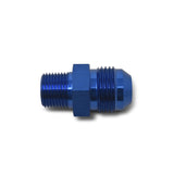 Russell Performance -16 AN to 1in NPT Straight Flare to Pipe (Blue) - 660530