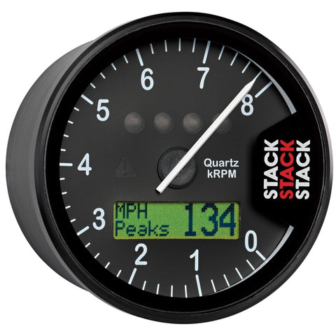 Autometer Stack Display Tachometer 0-8K RPM - Black - ST700SR-A