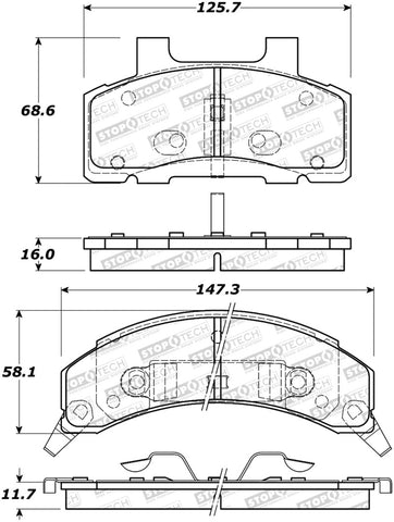 StopTech Street Brake Pads - 308.02150