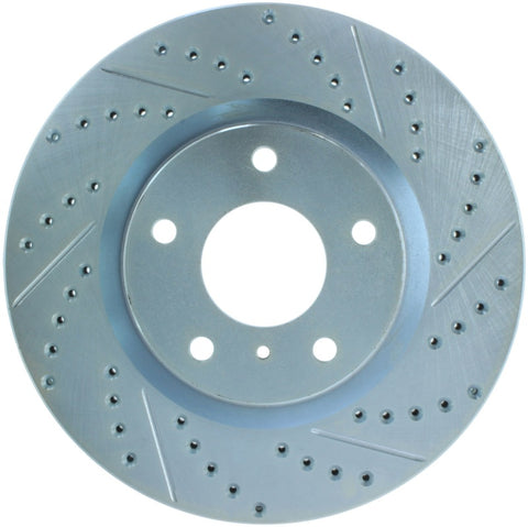 StopTech Select Sport Nissan Slotted and Drilled Left Front Rotor - 227.42074L