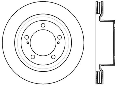 Stoptech Performance Brake Rotor 13-15 Toyota Sequoia/Tundra - 120.44156CRY