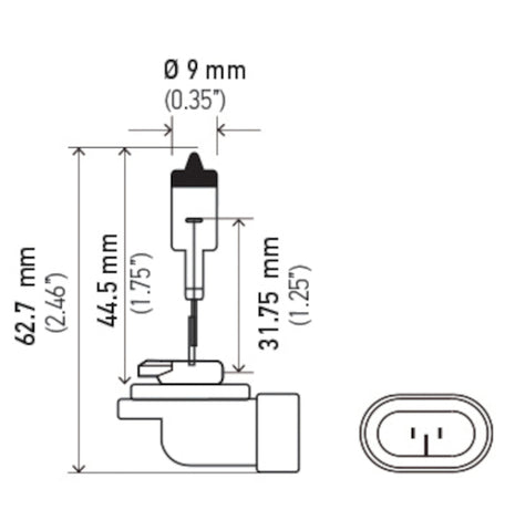 Hella Bulb 881 12V 27W Pgj13 T325 - 881