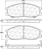 StopTech Street Brake Pads - 308.08640