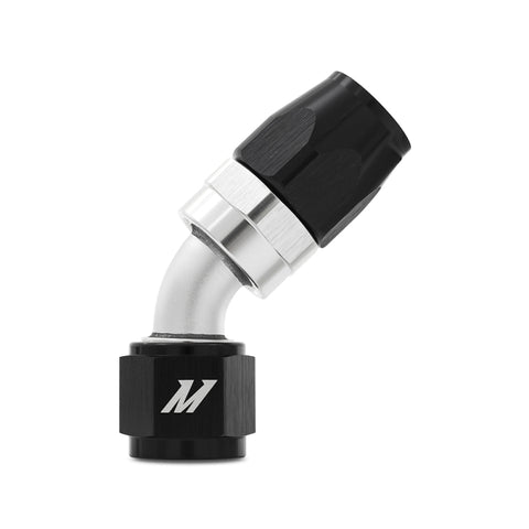 Mishimoto Aluminum -8AN 45 Degree Fitting - Black - MMFT-SW-08-45