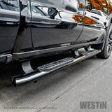 Westin 19-20 Chevrolet/GMC Silverado/Sierra 1500 Double Cab PRO TRAXX 4 Oval Nerf Step Bars - Black - 21-24125