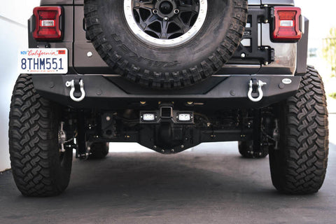 DV8 Offroad 07-21 Jeep Wrangler (JK/JL) Bolt-On Hitch w/ Lights - AHJP-01