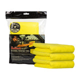 Chemical Guys Workhorse Professional Microfiber Towel - 16in x 16in - Yellow - 3 Pack - MICYELLOW03