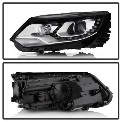 Spyder VW Tiguan 12-17 LED/DRL Projector Headlights Chrome PRO-JH-VWT12-LED-C - 9948527