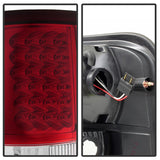 Xtune Ford F150 Styleside 04-08 LED Tail Lights Red Clear ALT-ON-FF15004-LED-RC - 5034069