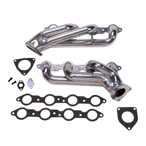 BBK 99-04 GM Truck SUV 6.0 Shorty Tuned Length Exhaust Headers - 1-3/4 Silver Ceramic - 40060