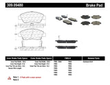 StopTech Performance 06-11 Honda Civic Sedan Hybrid Front Brake Pads - 309.09480