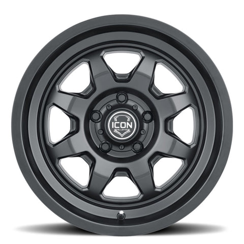 ICON Nuevo 17 X 8.5 5 X 5.5 0mm Offset 4.75in BS Satin Black - 8117858647SB