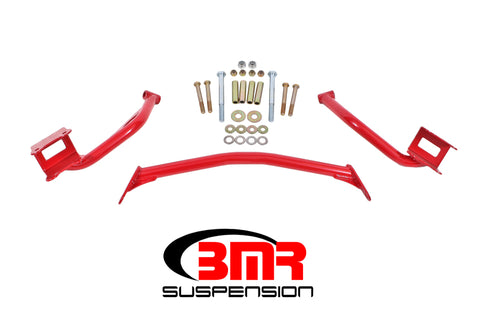 BMR 79-04 Fox Mustang Tubular Style Upper Torque Box Reinforcement Plates - Red - TBR005R