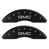 MGP 4 Caliper Covers Engraved Front & Rear GMC Red finish silver ch - 34003SGMCRD