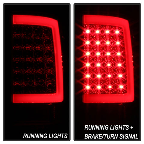 xTune Dodge Ram 1500 09-16 LED Tail Lights Incandescent Model Only - Red Clear ALT-ON-DR09-LBLED-RC - 5082213