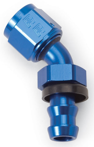 Russell Performance -4 AN Twist-Lok 45 Degree Hose End (Blue) - 624070