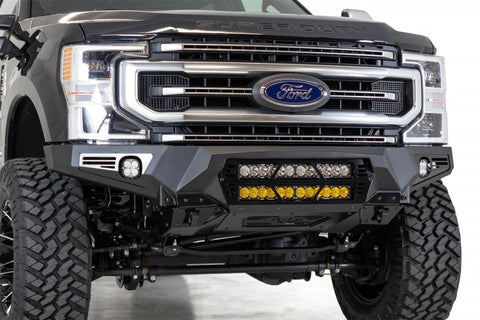 Addictive Desert Designs 17-20 Ford Super Duty Bomber Front Bumper w/ Mounts For 20in Light Bars - F160012140103