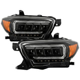 Spyder 16-20 Toyota Tacoma LED Model Only High-Power LED Headlights - Black PRO-YD-TT16LEDAP-BK - 5088390