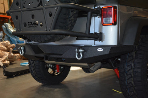 DV8 Offroad 07-18 Jeep Wrangler JK Rear Bumper Full Length - RBSTTB-09