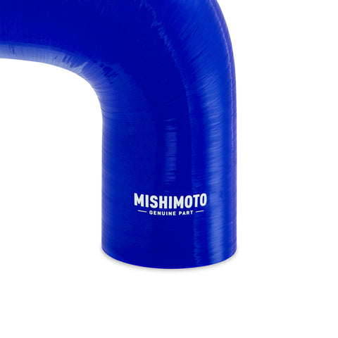 Mishimoto Silicone Reducer Coupler 90 Degree 3in to 3.5in - Blue - MMCP-R90-3035BL