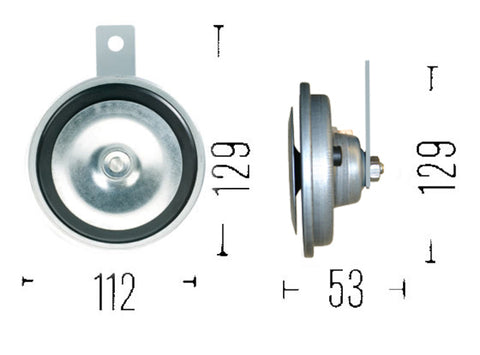 Hella Horn Disc 24V 335Hz Ltone (B36) - 002768382