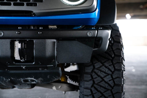 DV8 Offroad 21-22 Ford Bronco Factory Front Bumper License Relocation Bracket - Side - LPBR-02