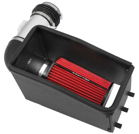 Spectre 11-14 Ford Edge V6-3.5/3.7L F/I Air Intake Kit - Polished w/Red Filter - 9019