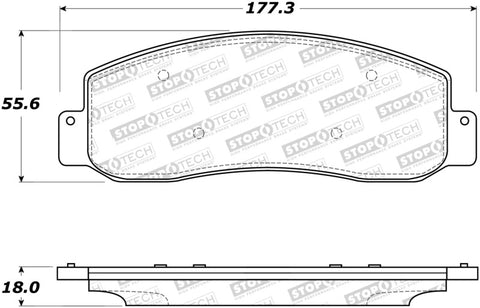 StopTech Street Brake Pads - 308.10690