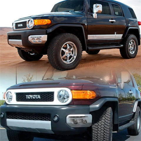 Spyder Toyota FJ Cruiser 07-14 Fog Lights W LED Daytime Running Lights w/swch- Clear FL-DRL-TFJ07-C - 5070555