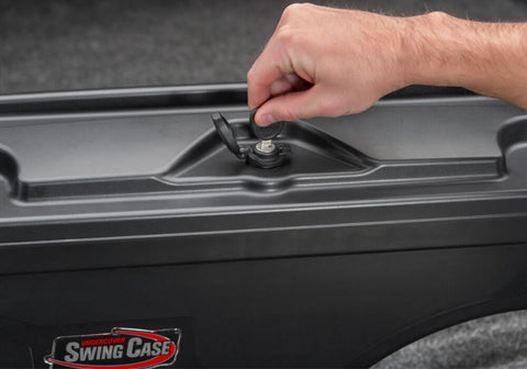 UnderCover 16-20 Nissan Titan Drivers Side Swing Case - Black Smooth - SC502D