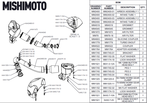 Mishimoto 2021+ BMW G8X M3/M4 Performance Intake Carbon Fiber Matte - MMAI-G80-21CFM