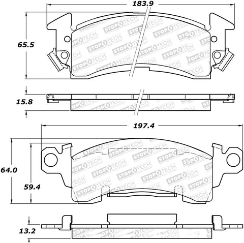 StopTech Street Brake Pads - 308.00520